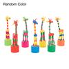 Wooden Dancing Giraffe Toy Elastic Rope Giraffe Puppet Toy Toddlers Boys Girls Educational Press And Swing Animal Toy