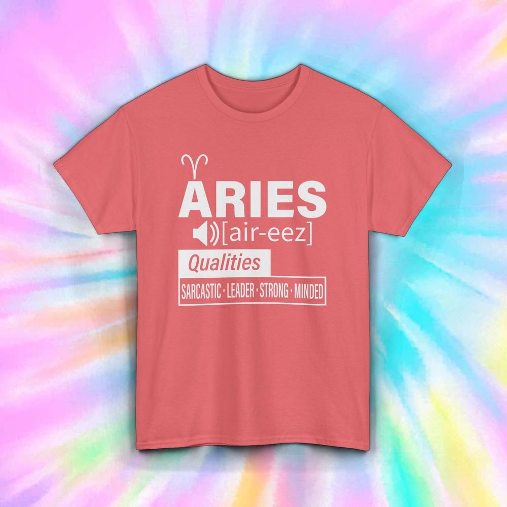 

Aries Zodiac Shirt Sarcastic Leader Astrology Sign Graphic Tee S-5XL 3XL