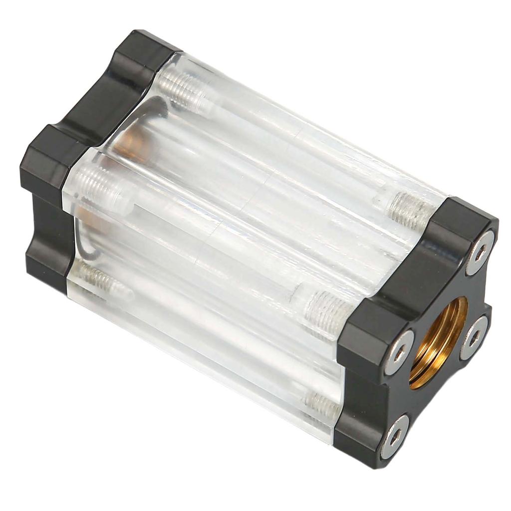 Water Cooling System Filter 40 Mesh Single Sided Filter Computer Water Cooling System Brass Acrylic G1 4 Thread Liquid