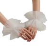 Tulle Wrist Cuffs For Shirt Sweater Simple False Sleeve Ornament Pearls Lace Brim Sleeves False Wrist Cuffs