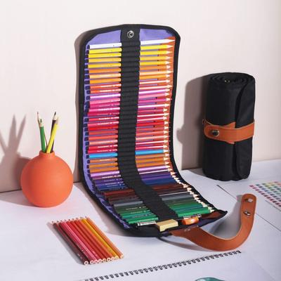 72-Color Roller Blind Pencil Case Set for Graffiti & Hand-Painting
