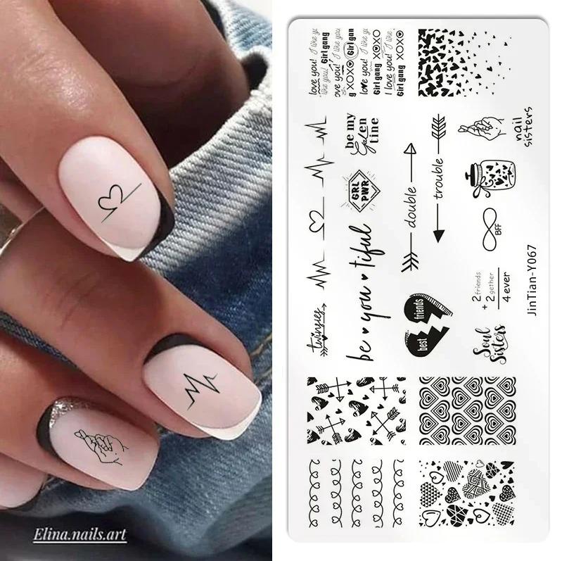 Tiger Zebra Leopard Print Nail Stamping Plates Animal Image Printing Stencil Nail Stamp Templates Nail Art Tool Nails Decoration
