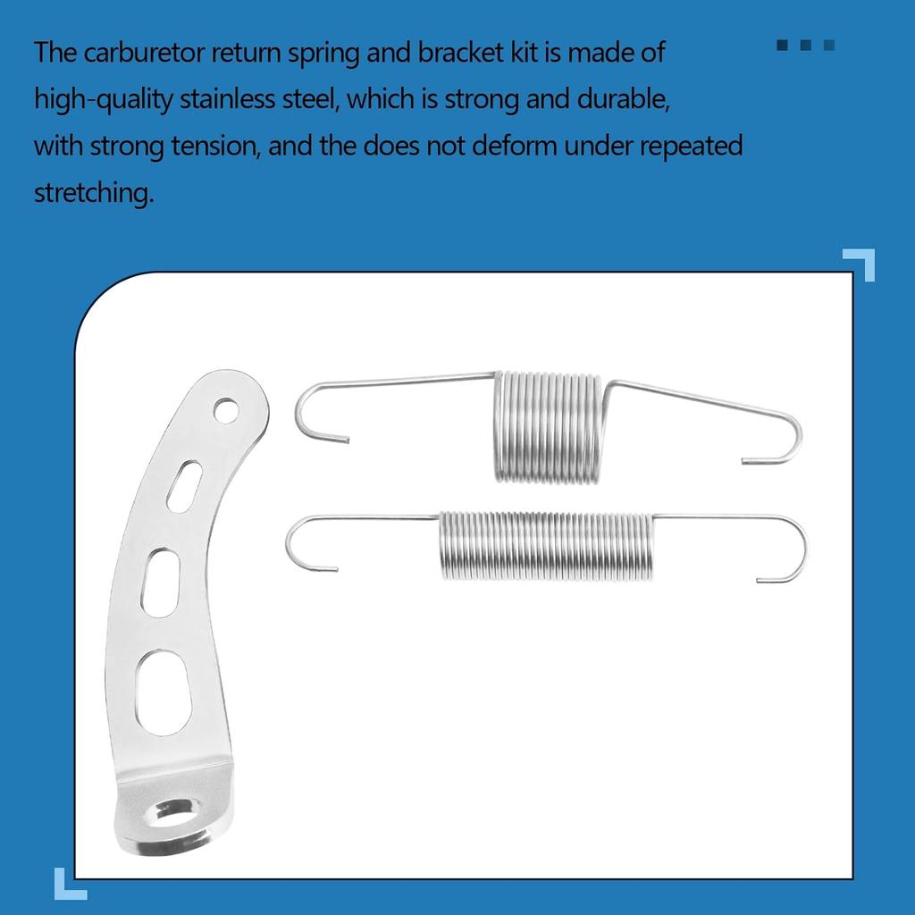 Carburetor Return Spring and Bracket Kit,Compatible with Most 5-1/8 Carburetor Necks, Includes 4708 Throttle Return Spring Bracket, 59206 Throttle