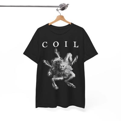 T-shirt Coil Demon, Band Musicale Rock Punk Metal, Maglietta Unisex Throbbing Gristle