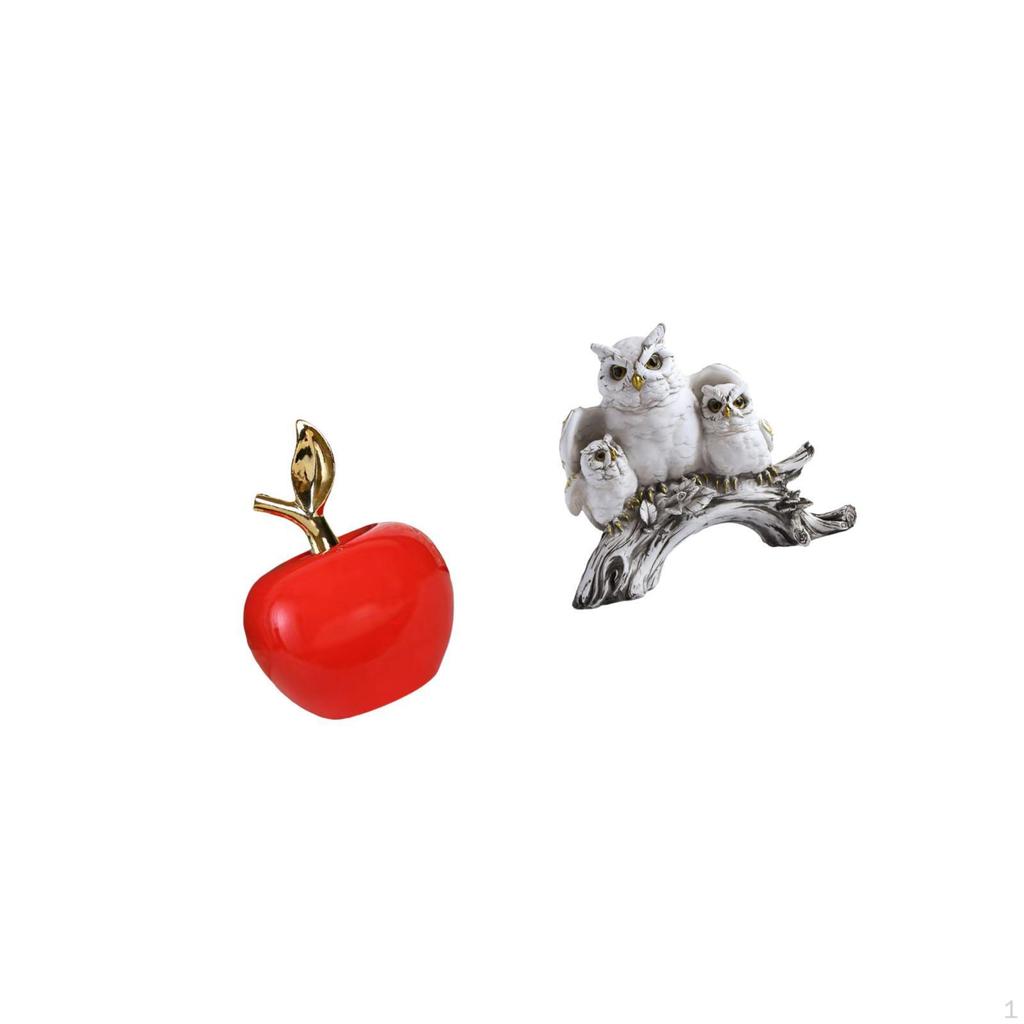 Ceramic And Owl Figurines Statue Ornament Simulation Artwork for Home Decoration Sculpture Cafe