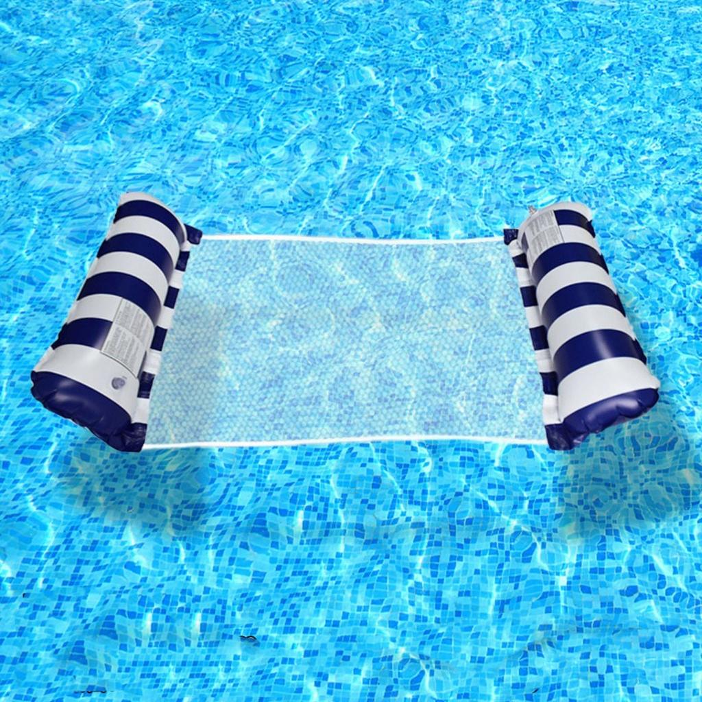 Swimming Pool Loungers, Inflatable Float Beds, Foldable Striped Swimming Floats, Pool Parties, Beach Accessories