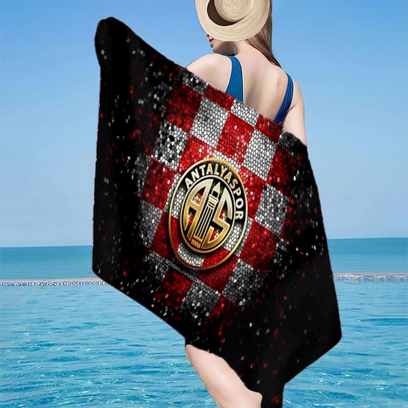Atletico Belgrano Crest Microfiber Beach Towel, Lightweight And Quick-Dry, for Summer Travel, Beach Essential, Swimming Pool
