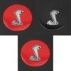 Stilvoller und langlebiger 85mm Lenkradaufkleber mit Cobra Shelby Emblem für Ford Mustang Gt350 Gt350r
