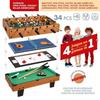 Table multi-jeux - CB Games - 4 jeux - Bois - 79x43x67,5 cm - Pour enfants à partir de 5 ans