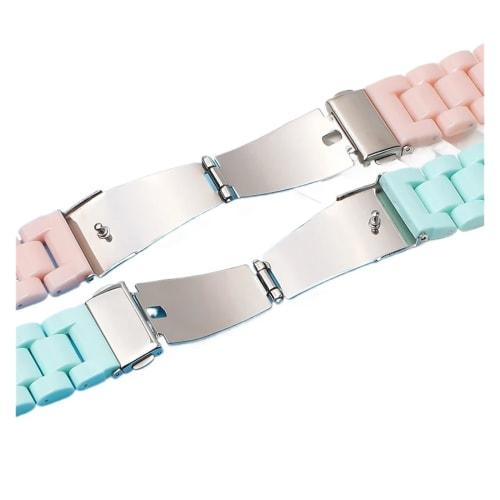 Chembu Omega X Swatch Joint MoonSwatch Compatible Strap, Colorful Resin Quick Release Watch Band, Compatible with Blancpain Five Oceans, Men's and Wom