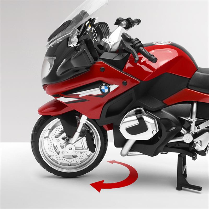 1/12 BMW R1250 RT Alloy Sports Motorcycle Model Diecast Metal Toy Travel Street Motorcycle Model Simulation Collection Kids Gift
