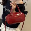 Hand carry fashion tote bag 2025 spring and summer new simple casual shoulder bag high-end trend oblique span bag