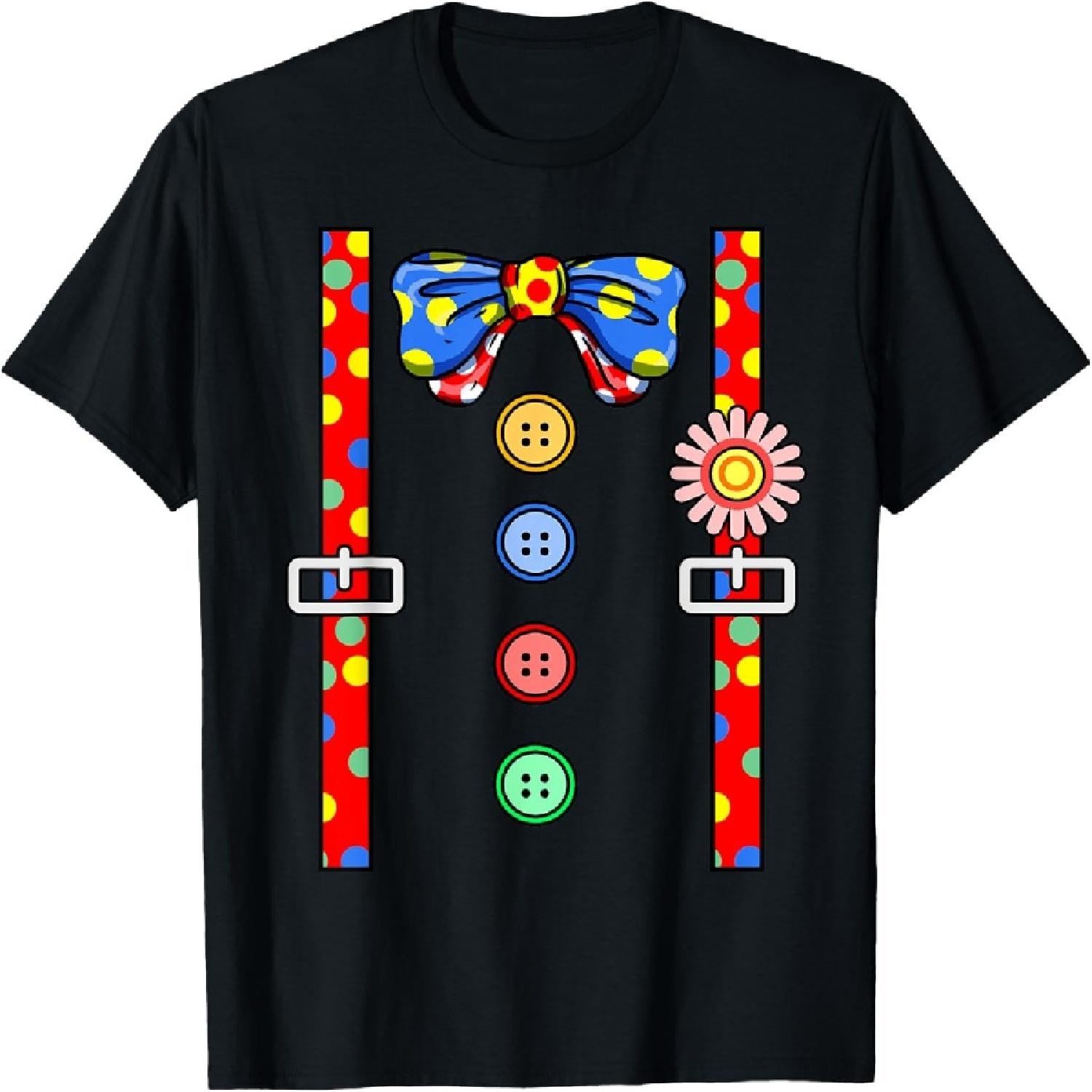 

Clown Costume Halloween T-Shirt XXXXXL різнокольоровий