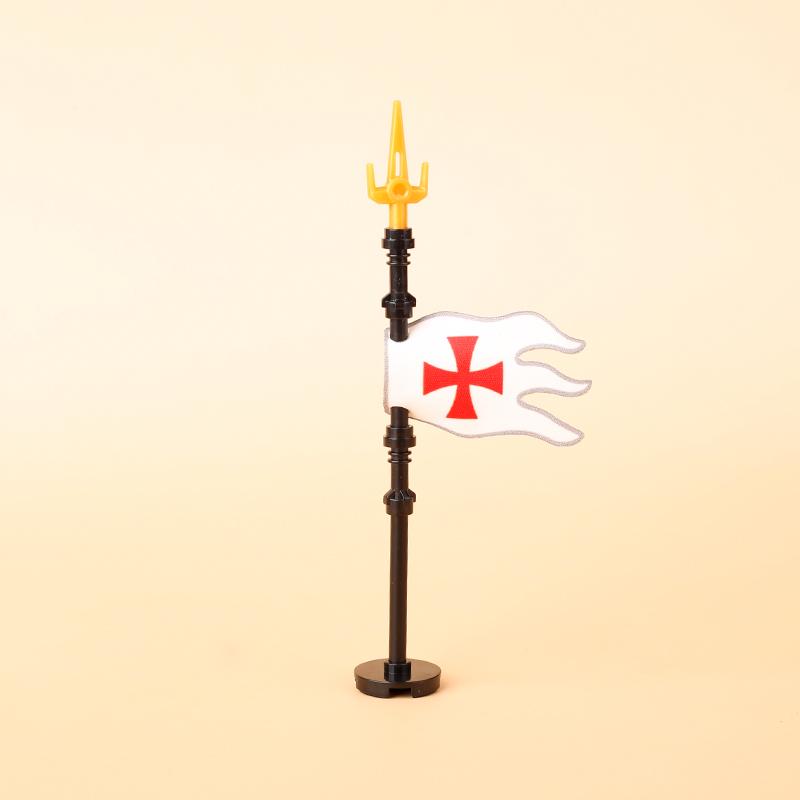 Medieval Military Flag Series War Castle Knight Soldier Warrior Accessories Building Blocks Ancient Holy Rome Bricks Toys Gifts
