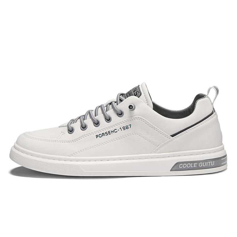 Winter fashion sports leisure men's youth board shoes lace-up sealing white wool lining cotton thickened warm and non-slip