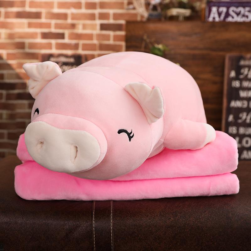 Lovely Soft Down Cotton Pig Plush Doll Stuffed Pink Pig Doll Baby Software Pillow Gift for Girlfriend