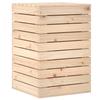 VidaXL Panier à linge 44x44x66 cm bois massif de pin 832317