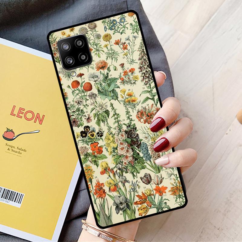 Flower Plant Art For Samsung Galaxy A55 A35 A15 A22 A32 A52 A54 A34 A14 A53 A33 A56 A36 A26 A16 A05 A06 Case