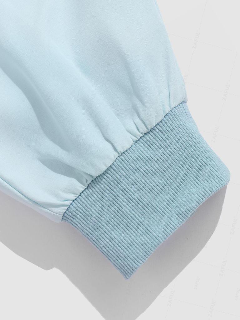 ZAFUL Spodnie Cargo z Paskami i Nogawkami z Belkami