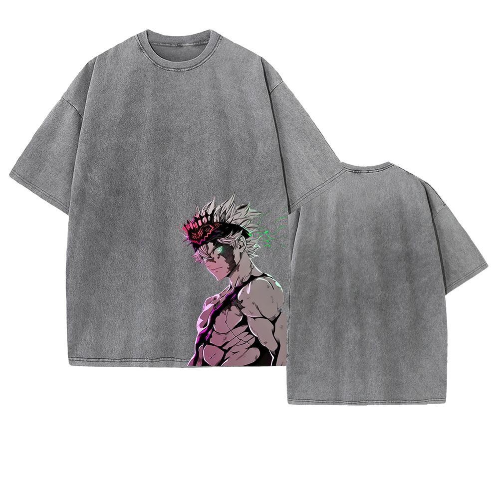 Asta Graphic T-shirt Vintage Washed Oversized T Shirt For Men Women Clothing Cotton Tops