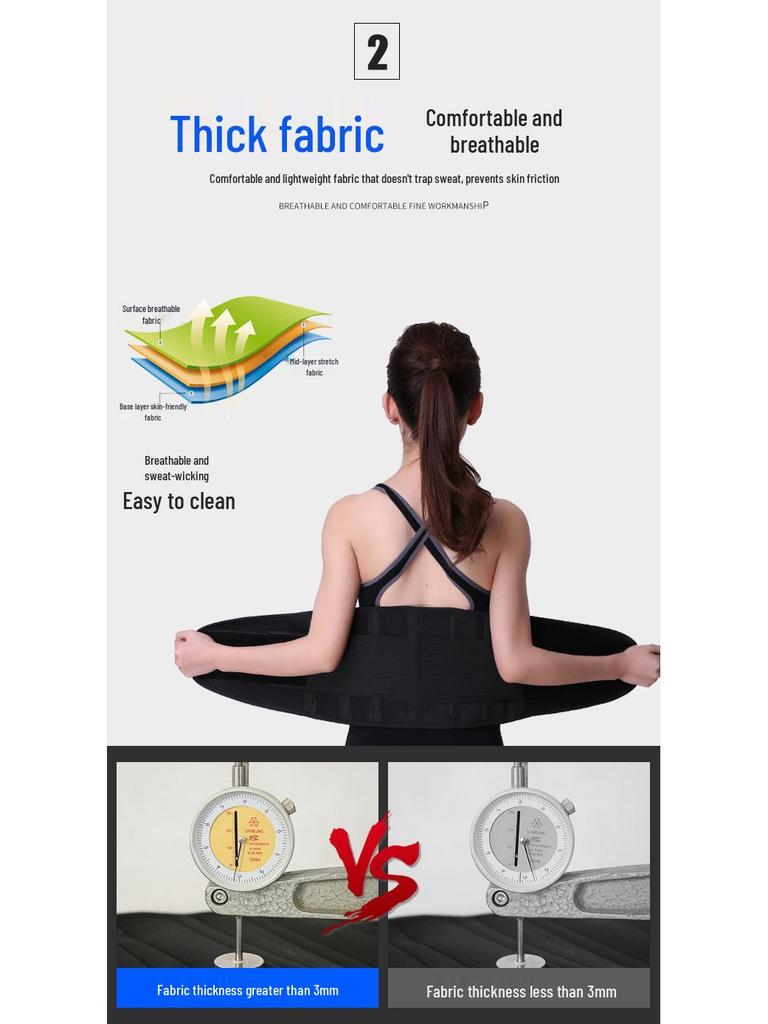 New Style Colorful Sweat Waist Support Belt for Fitness and Slimming