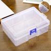 1 Peça Caixa de Armazenamento Grande Capacidade Plástico Transparente Caixa Organizadora Porta-Maquiagem Estojo Organizador Recipiente Pequeno Acessório