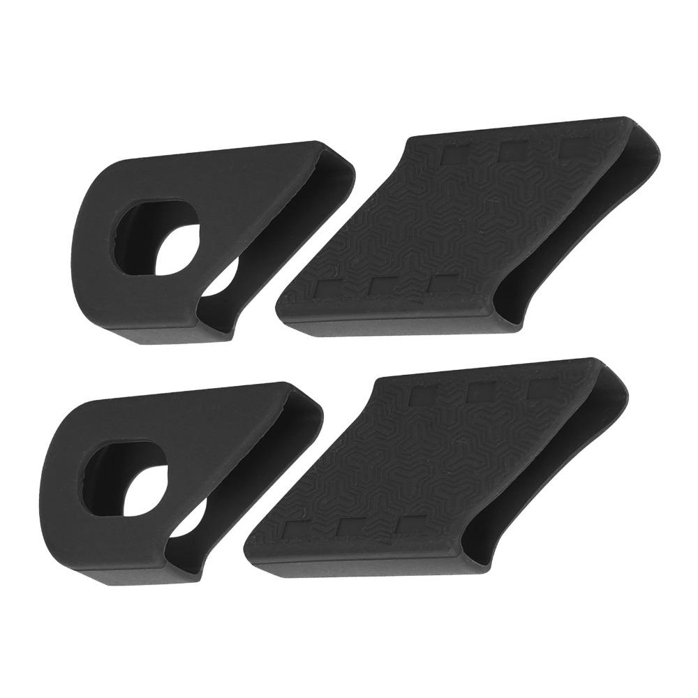 4PCS Silicone Bike Crank Protection Sleeve Multicolored Universal Fit Bicycle Crank Protector Scratch-Resistant