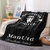 Man Utd Print FlAannel Blanket, High Quality Comfortable for All Seasons, Home Decor, Warmth and Comfort