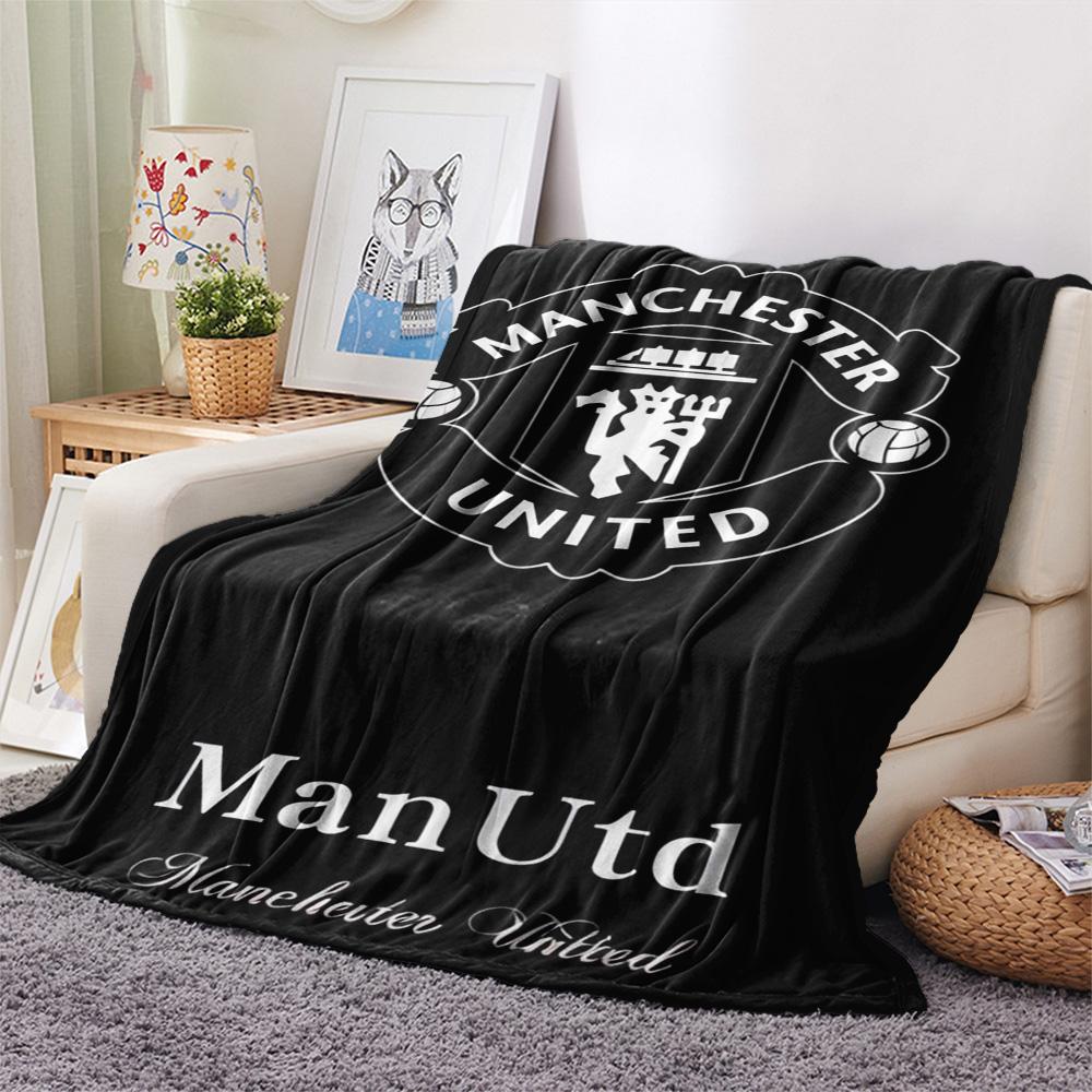 Man Utd Print FlAannel Blanket, High Quality Comfortable for All Seasons, Home Decor, Warmth and Comfort