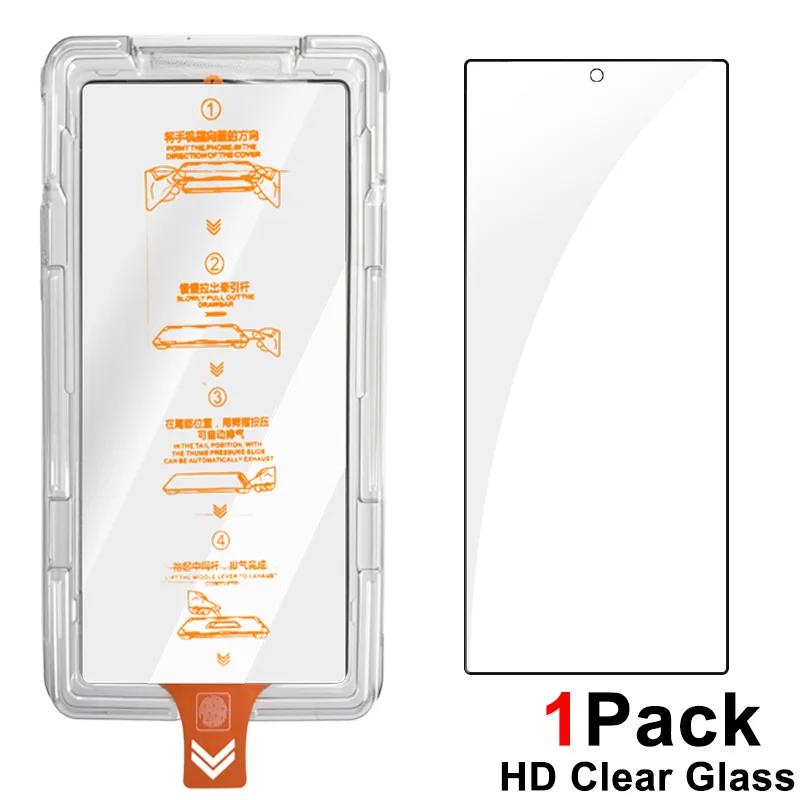 Zestaw 2 szt. Jednoklikowy Ochronny Ekran ze Szkła Hartowanego HD Clear z Funkcją Usuwania Kurzu do Samsung Galaxy Z Fold 8 7 6 5