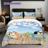 Bluey Friends Adventure Threepiece Set 1 Duvet Cover 2 Pillowcase Without Core Duvet Cover And Pillowcase Soft And Comfortable