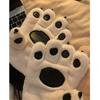 Thickened Bear Paw Gloves Soft Fluffy Fleece Gloves Funny Plush Gloves  for Women Girls