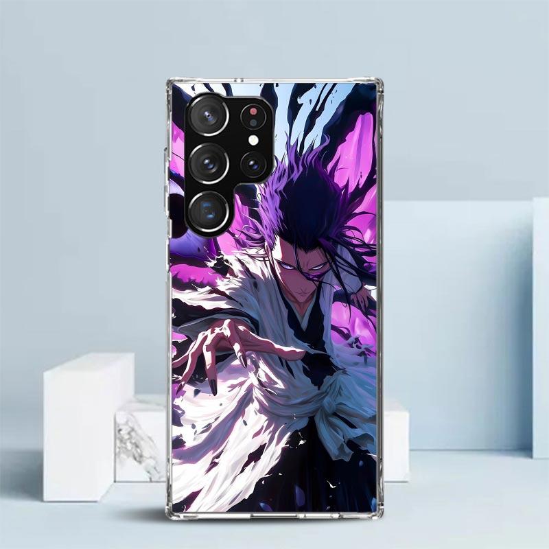 Aizen Sousuke Bleach Phone Case For Samsung Galaxy S24 S25 Edge S26 Ultra S22 S23 Plus S21 + S20 FE Soft TPU Back Cover Galaxy S