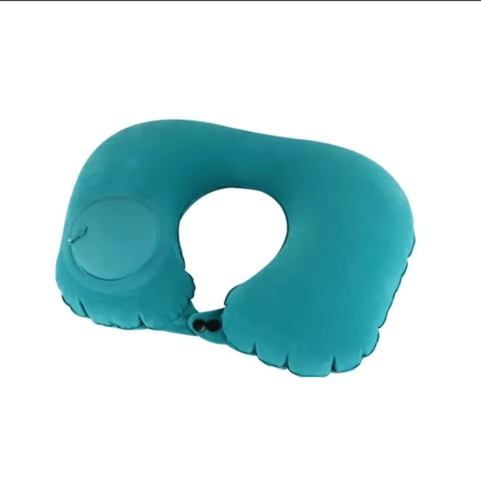 

2025 New Inflatable Pillow Travel Portable Neck Protection Pillow Press Inflatable U-shaped Pillow Travel Storage Neck Pillow
