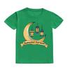 Ramadan&Moon Graphic Print Kids T-shirts Round Neck Boy Girl Tee Tops Short Sleeves T-shirt Summer Sports Child Clothing