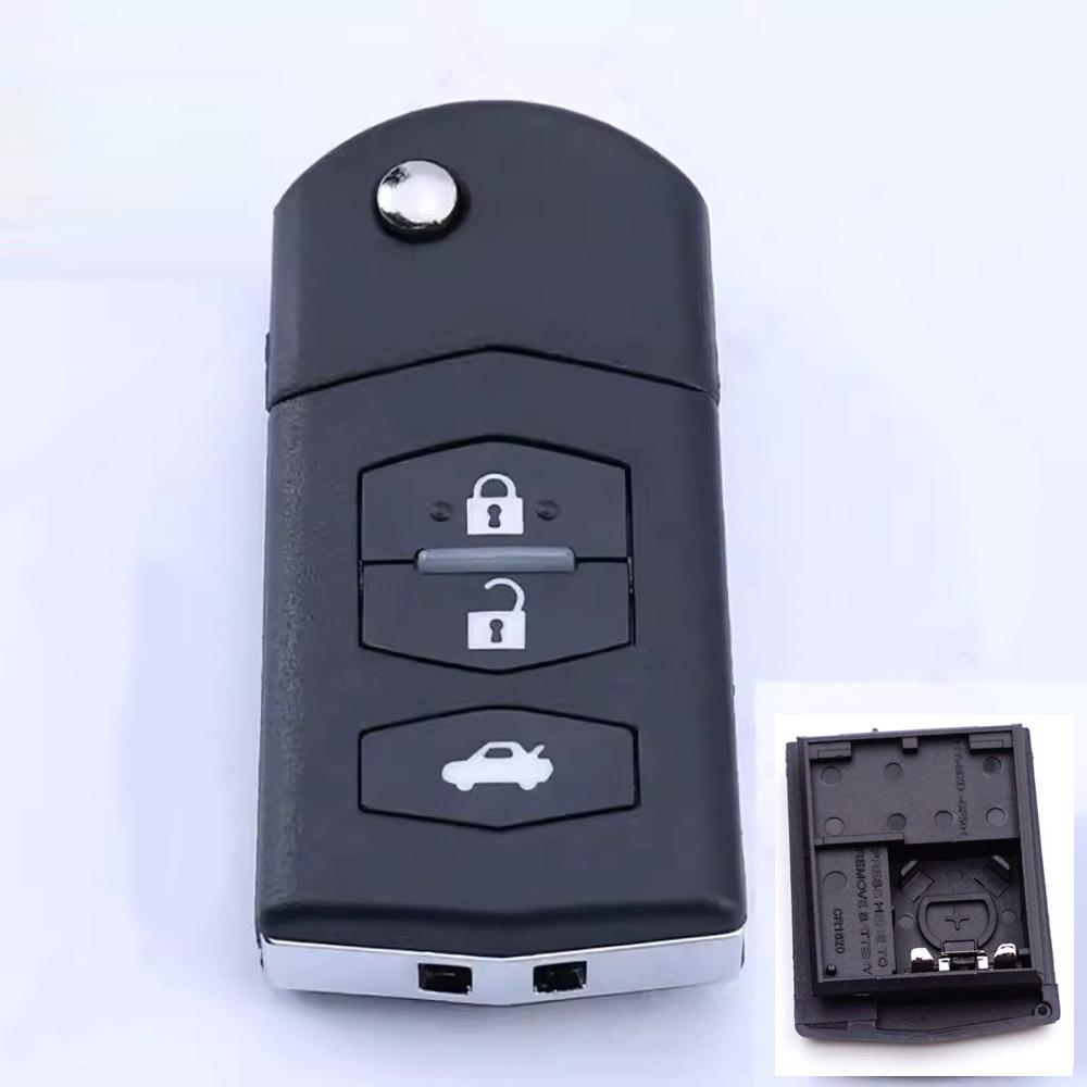 3 Button Remote Key Shell Case Replacement for Mazda 3 BL / Mazda 6 GH Facelift