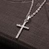 Cross-border Hip Hop Zircon Cross Necklace - Unisex European and American Punk Pendant