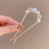 Headdress Pearl Hairpin U-shaped U-shaped Hairpin New Pearl Pendant HairClip  Women Girl