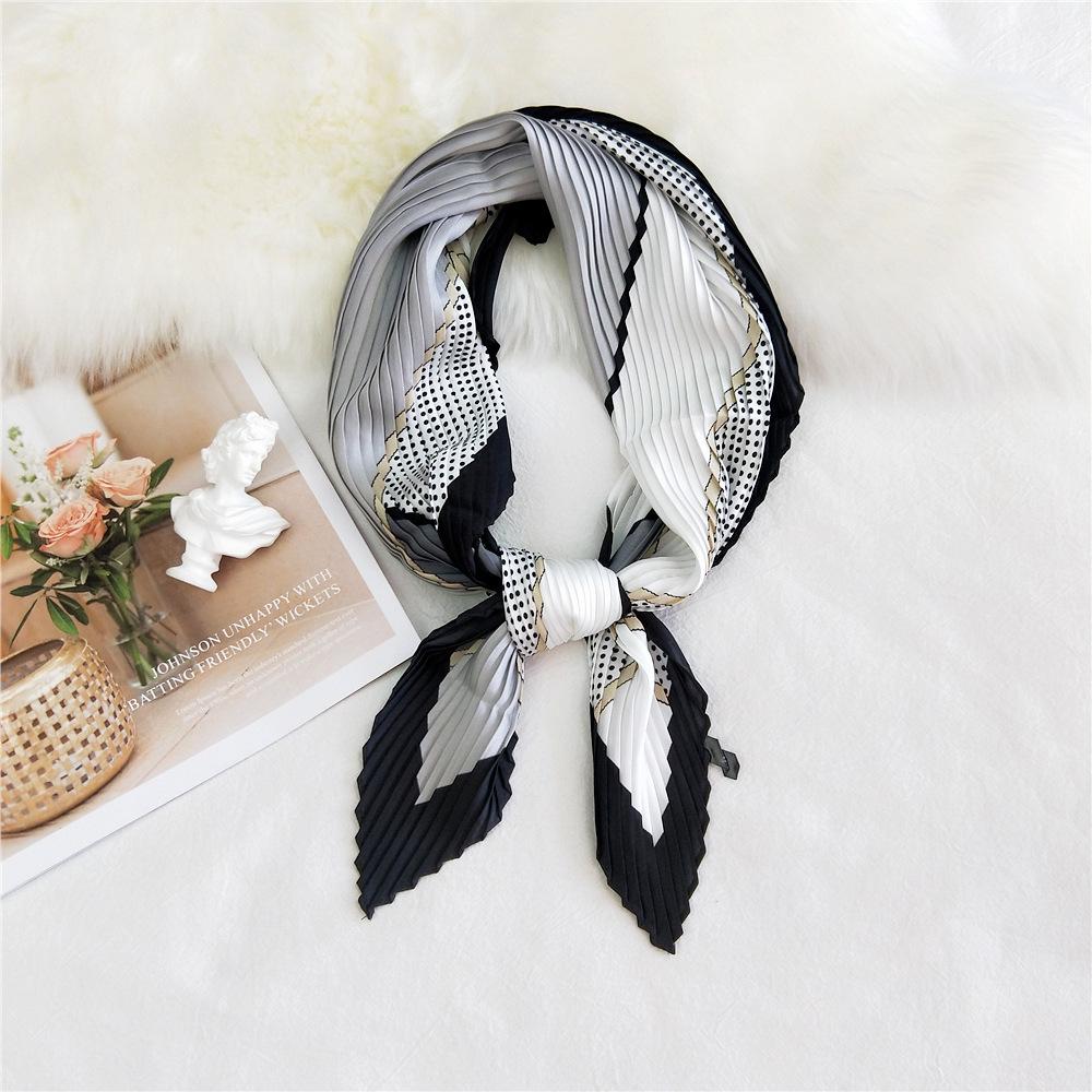 Fashion Decoration Scarf Hairband Tie Hair 70 Small Square Scarf Silk Scarf Women'S Spring And Autumn Versatile Small Scarf Professional Scarf