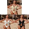 Bikini Swimwear For Women With Lace Double Layer Fabric For Poolside Beachwear