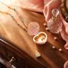 Openable Heart Charm Necklace Heart Box Pendant With Mini Figurine 1 Pc