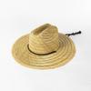 Spring and Summer New Casual Fashion Wide-brimmed Jazz Straw Hat with Strap Outdoor Beach Travel Sunscreen Sunshade Straw Hat Tide