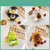 Dog Capybara Elephant Bear Dinosaur Cat Plush Keychain For Kids And Adults