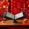 2026 A4 Horizontal Rotating File Holder: Desktop Document Rack & Flip Folder