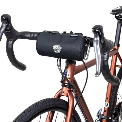 GORIX Front Bag Road Bike Bicycle Outdoor Compact Front Bag Handle Bag Stylish Cross Bike S (KARA) (Full Black, Size)