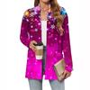 Women's Christmas Printed Lightweight Cardigan Long Sleeved Casual Loose Thin Fit With Pockets Cardigan Jacket