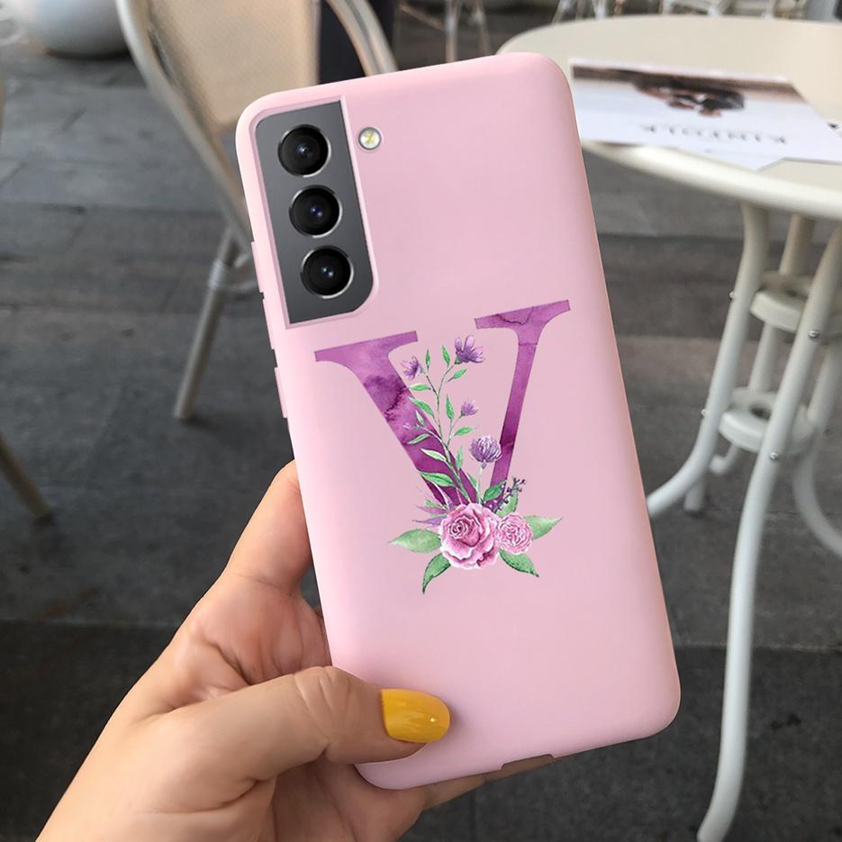 Für Samsung S21 5G Hülle S21 Ultra Plus Niedliche Buchstaben Abdeckung Für Samsung Galaxy S21 Plus 5G S21+ S 21 Ultra Handyhüllen Weiche Fundas