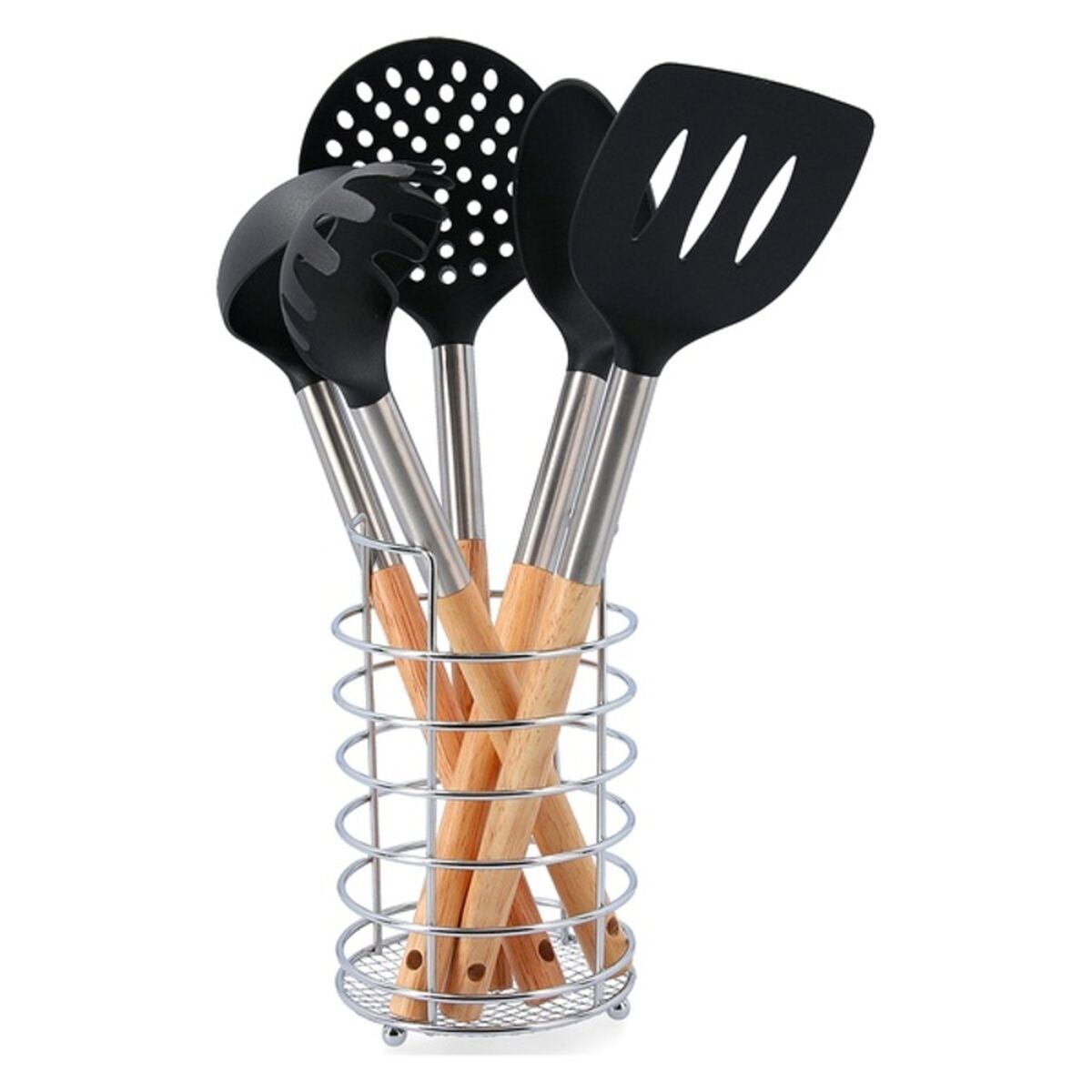 

Пластиковый набор кухонной утвари Quid Baobab (12,5 х 12,5 х 36 см) (6 шт.) TU прозрачный