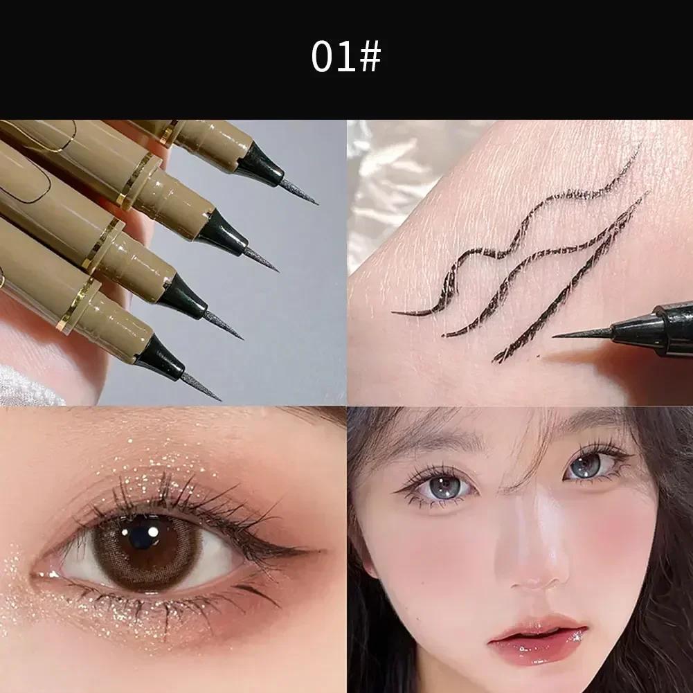 

Lasting Eyeliner Liquid Pen Matte Smooth Quick Dry Waterproof Non Smudging Ultra-thin Eyeliner Lower Eyelash Pen Korean Makeup