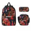 3Pcs Ayliva Singer Tour 2025 Backpack Set for Children Pen Bags Bookbag Sets with Lunch Box For School Students Knapsack